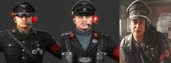 Commander models differences (from 1946, 1960 to 1961) Note the lack of a red light on the 1961 commander's headset.