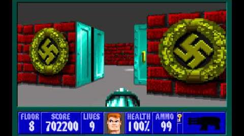 Wolfenstein 3D (id Software) (1992) Episode 1 - Escape From Castle Wolfenstein - Floor 8 HD