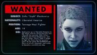 Zofia's wanted profile from Nazi Germany.