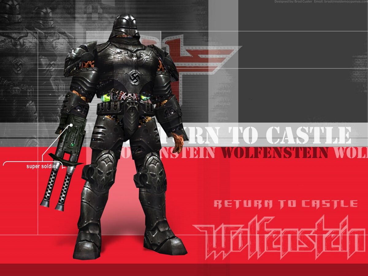 This was on the Wolfenstein Wiki, about the super soldier from