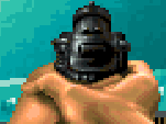 Pistola en Jaguar, nótese el parecido con la de Doom