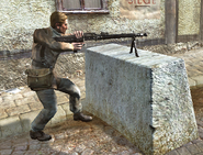 Kreisau Circle agent with a MG42