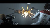 The twins seeing the destruction of a Horten Ho 229.