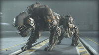 Panzerhund concept art in the New Colossus.