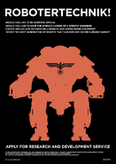 High quality version of the "Robotertechnik" poster