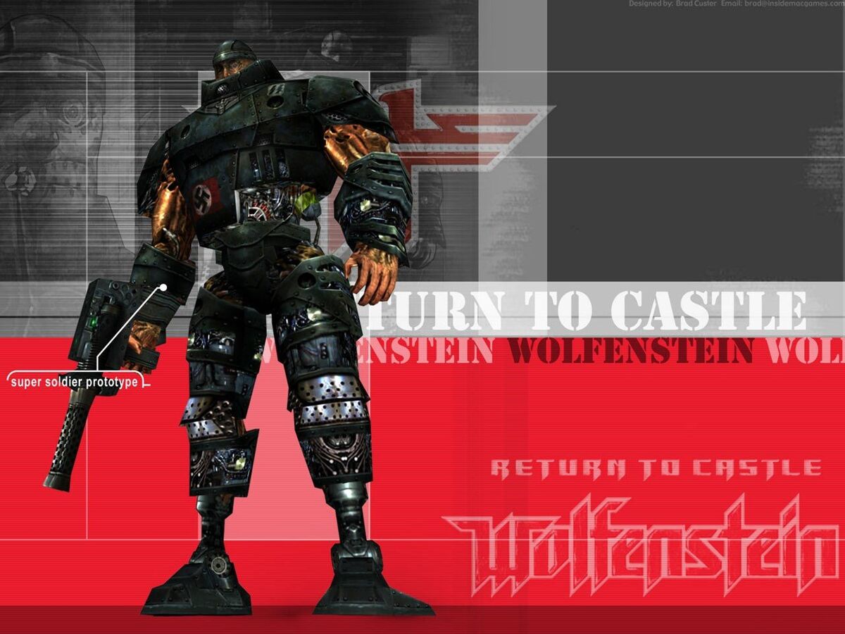 This was on the Wolfenstein Wiki, about the super soldier from