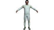 Soldier in white pajamas 3D Model