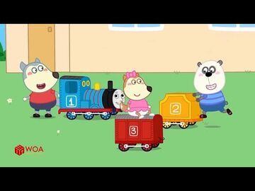 Wolfoo Finds Lost Thomas Train Wagons - Wolfoo Family Kids Cartoon
