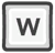W key