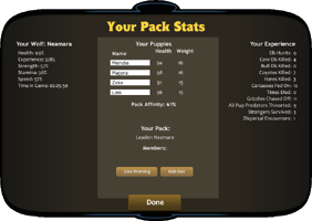 MP RaisePups pack-stats 2.7.png (93 KB) During a 'Raise Pups' multiplayer session, after pups are born.