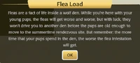 WQ-AE den fleas-info.png (130 KB) In-game info for fleas, shown via the ? button in pack info.