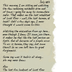 A legible extract of the diary entry.