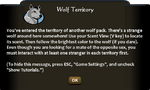 Stranger wolves' territory