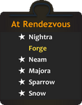 The 'At Rendezvous' interface as it appears in single-player.