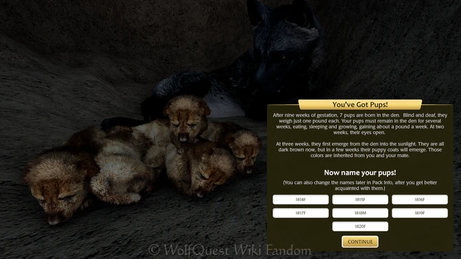 Learn how to survive and grow your pack through generations!