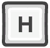 H key