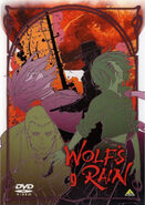 Cher, Hubb, Quent and Toboe on the cover of Wolf's Rain, volume 9.