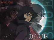 Fold-out poster of Blue.