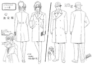 Cher and Hubb's character settei (coats).