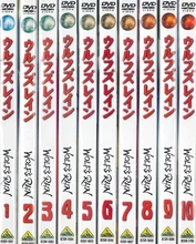 The spines of all the DVDs aligned.