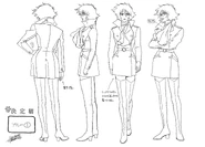 Blue's character settei.