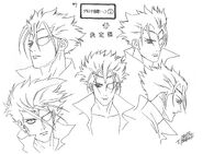 Young Lord Darcia III's facial expression and angle settei.