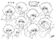 Blue's face angle settei.