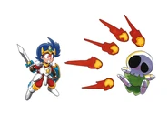 Shion using the firestorm magic.