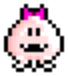 Sprite of the Jellyfish, as it appears in 'Wonder Boy in Monster Land'.