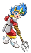 Shion as he appears in Wonder Boy Collection (2022).
