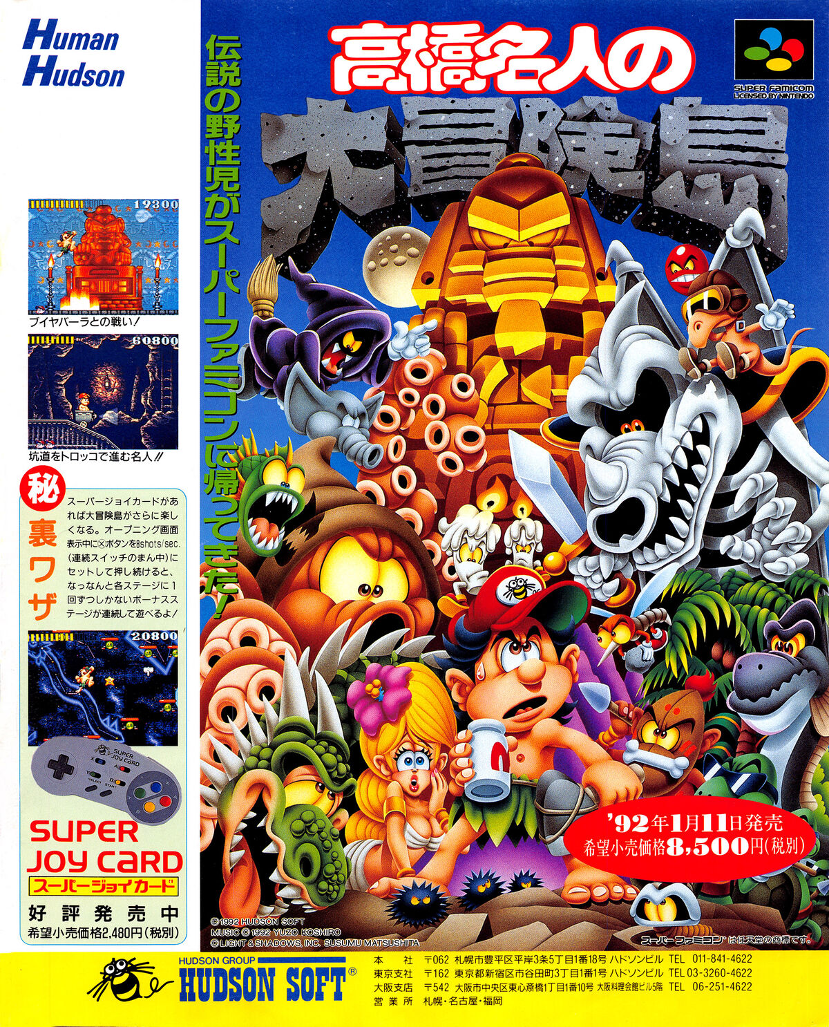 Adventure Island, NES, Jogos