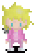 A Yume Nikki style sprite of Lucy.