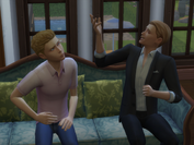 Jacob and his father in sims 4