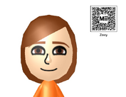 Zoey as a Mii