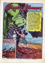 Wonder Woman stopping a train (other cover)
