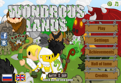 Wondrous Lands Title Screen