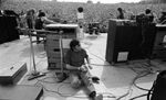 Bill Graham on stage with Santana