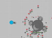 Asteroid fighting with splitter, spectated by Incognito