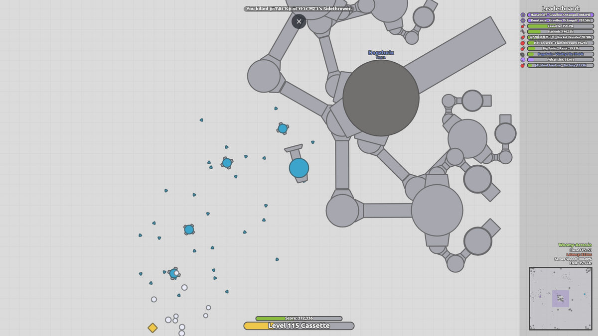 My favorite tank in woomy.arras.io 2 million score 