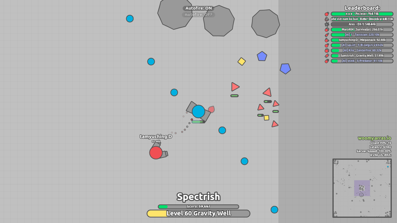 My favorite tank in woomy.arras.io 2 million score 