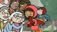 The Oak Street Lady cooperates with Wordgirl's plan.