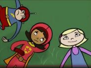 Violet Wordgirl and Huggy