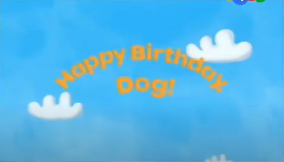 wordworld happy birthday dog scene
