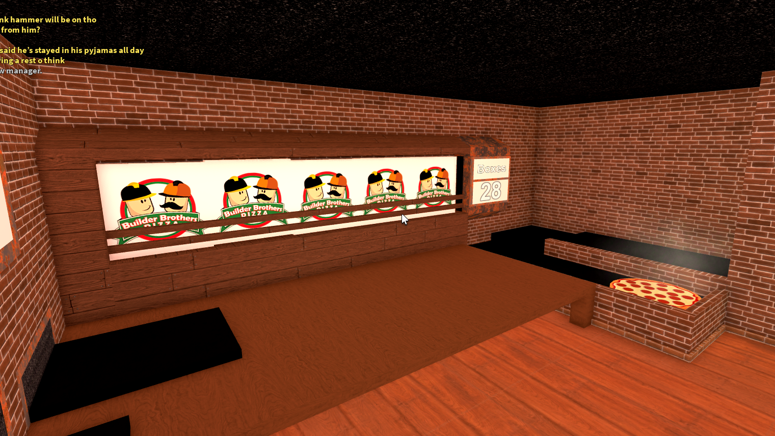 Pizza Boxing Room, Work at a Pizza Place Wiki