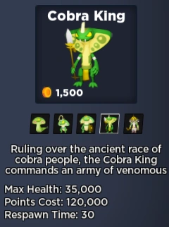 Cobra King | World Defenders TD Wiki | Fandom