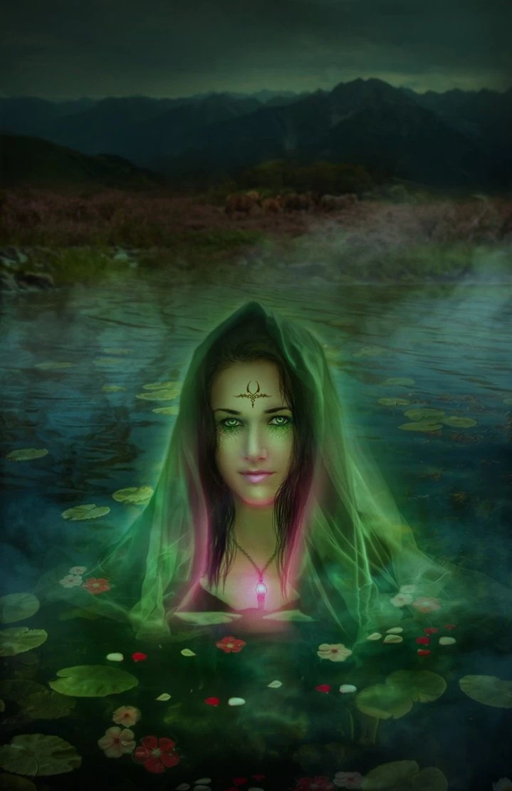 The Lady of the Lake, the secretive fey goddess. World of Atern Wiki