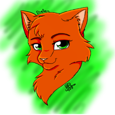 21329 - safe, artist:chatterfox, firestar (warrior cats), spottedleaf (warrior  cats), cat, feline, mammal, feral, warrior cats, bush, cloud, female,  flower, grass, holding, lavender, male, male/female, mouth hold, shipping,  sky, spottedfire (warrior cats)