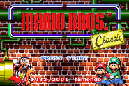 Mario Bros. title screen