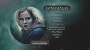 Language menu (Disc 1)