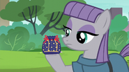 Maud gets her rock pouch...